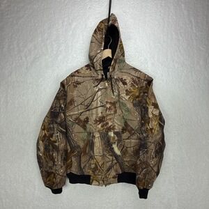 Carhartt‎ Active Hunting Jacket Thermal Lined Mens Medium J220 CAP Camo EUC